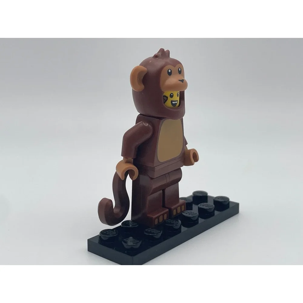 LEGO Series 7 Monkey Suit Guy Minifigure 8831 CMF Brown Animal Costume Figure
